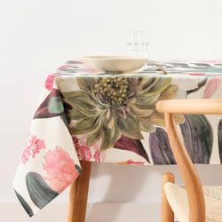 BELUM Nappe en Toile cirée Ula 105, Nappe 300 x 140 cm, Nappe Anti-Taches résinée, Nappe antibactérienne, Nappe fabriquée en Tissu Organique, Nappe 100% Coton Biologique
