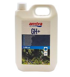 Amtra GH +, płynna sól do uzupełniania całkowitej twardości (dGH) wody akwariowej, do akwariów słodkowodnych, 3000 ml