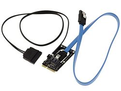 KALEA-INFORMATIQUE Adaptador SATA a mSATA con Fuente de Alimentación para Disco Duro, para sustituir un SSD mSATA por un HDD Clásico
