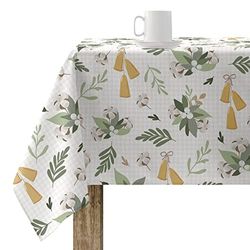 Belum | Christmas Tablecloth 100 x 140 cm 100% Resinated Stain-Resistant Cotton (Touch Non-Plastic) Merry Christmas 64