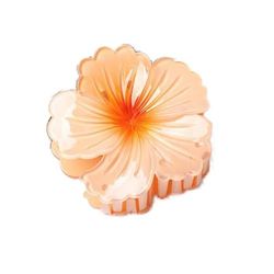 MOXYOY Flower Hair Claw Clips for Women Girls, Hawaiian Hair Clip for Thick Thin, Curved Design Strong Hold, Easy to Wear, Curved Hairclips,6Pcs