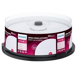 Philips DVD + R de 8,5 GB/120 Min/DL 8X barra (25 Disc)