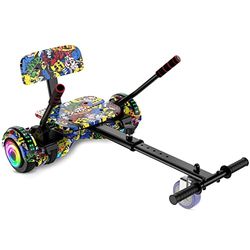 SISIGAD Hoverkart, Hoverboard Seat Attachment Verstelbare Hoverboards Accessoires, Hoverboard Go Kart, Compatibel met 6,5 "/ 8"/10" Hoverboards (Hoverboard niet inbegrepen)