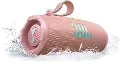JBL Charge 6, draadloze draagbare Bluetooth-speaker, 28 uur afspeeltijd, IP68 waterdicht, stof- en valbestendig, JBL Pro Sound met AI Sound Boost, Auracast multi-speaker verbinding, roze