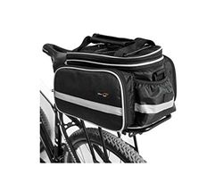 Disconano Sac de Transport étanche Multifonction pour siège arrière de vélo avec Housse imperméable (Noir)