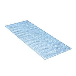 TATAY Bath Mat, Non-slip, PVC with Suction Cups, Resistant to Mold and Microbes, Anti-Bacterial, Barcelona Design, Blue. Measures 96 x 36 cm