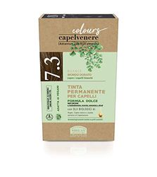 Helan, Capelvenere Colours, Tinta per Capelli Naturale Permanente Formula Dolce 7.3N Biondo Dorato, Colore Capelli in Kit Facile e Inodore con Ottima Copertura, Tinta Capelli senza Ammoniaca e Alcool
