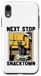 Next Stop Snacktown Cat Robot Vacuum Cleaner Cat Case for iPhone XR