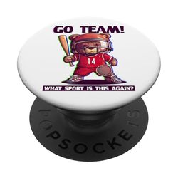 Impresionante disfraz deportivo universitario para los amantes del equipo Go PopSockets PopGrip Adhesivo
