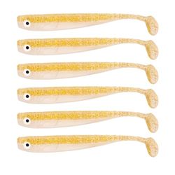 Zanderbait 9 cm Blondi, fiskedrag, konstbete, gösdrag, softbait, gummifisk, gummibete, leveransomfattning 6 stycken.