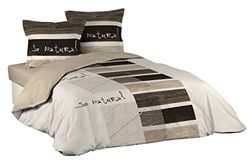 Douceur d'Intérieur So Natural Conjunto com capa de edredão e 2 fronhas de almofada, algodão, estampado, multicolorido, 240 x 220 cm