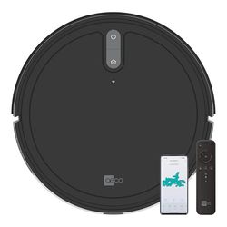 AECO VacuBot X3 Robotstofzuiger met 5000 Pa sterke zuigkracht, gyroscoopnavigatie, 120 m² zuigbereik, 160 minuten batterijduur, 18 mm hindernisoverwinning, infrarood afstandsbediening en app-besturing