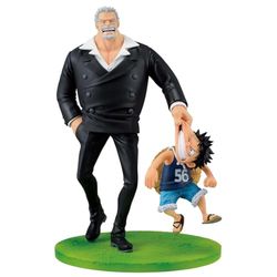 ICHIBANSHO FIGURE - One Piece – Monkey D. Luffy & Monkey D. GARP (Road to Down), Bandai Spirits Revible Moment Statue de Collection