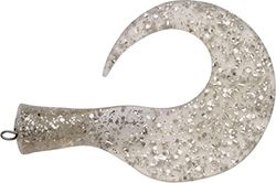 Abu Garcia Svartzonker MCMIO Spare Tails, Miljövänliga Ersättare För Mc Mio Stora Och Små Beten, Slitstark Plastisol För Sötvatten- Och Saltvattenfiske, Silverglitter 7.2 Cm