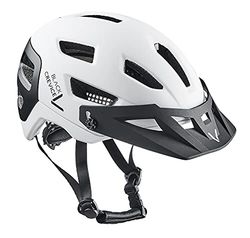 Black Crevice MTB-fietshelm, wit/zwart, M/L (58-61 cm)