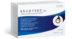 BRUDYLAB - Brudy Sec 1,5G - Omega-3 EPA DHA - Vitaminas y Minerales para la Vista - Salud Ocular - Contribuye al Mantenimiento de la Visión Normal - 90 Cápsulas