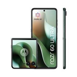 Motorola razr 60 ultra, Pantone Scarab, Moto AI Flip Smartphone, Dual Display, 50MP Triple Camera