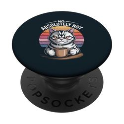Gato No Absolutamente No Gato PopSockets PopGrip Adhesivo