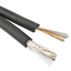 BeMatik - Coassiale RG59 bobina cavo e cavo di alimentazione 2x0.5mm2 100m