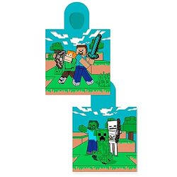 MOJANG STUDIOS Poncho Toalla Minecraft Algodon