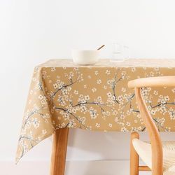 BELUM Nappe Anti-Taches, Taille 155 x 155 cm - Nappe au Toucher Extra Douce, Couleur Multicolore, Nappe en Tissu 100% Coton Biologique, modèle 0120-330