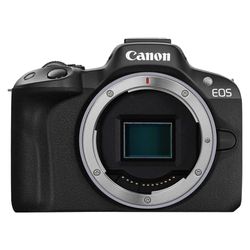 Canon EOS R5024.2MPAPSC systeemcameraAlleen behuizingTot 15 fps continuDual Pixel cmOS AF II4K 30p Oversampled 6KVariAngle schermBluetooth en WiFi Zwart Volledig formaat