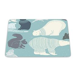 Bonamaison, Rectangle Pop Art Digital Printed Mouse Pad, Non-Slip Base, for Office and Home, Size: 22 x 18 cm