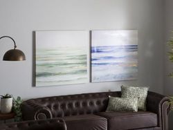 LIENZO IMPR. MAR ABSTR. 50% OLEO 80X80 CMS. S/2 80x3x80 cms