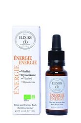 Elixirs & Co Elixir uit Bachbloesem, gebruiksklaar, energie, Bachbloesem, welzijn, biologisch, 100% natuurlijk, geproduceerd in Frankrijk, 20 ml