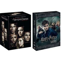 The Vampire Diaries Serie Comp. (1-8) ( Box 38 Dv) & Collezione Harry Potter (Standard Edition) (8 Dvd), versione italiana e inglese