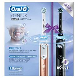 Oral-B Power Genius 10900S Éctrico Cepillos De Dientes De Oro Rosa Y Negro Accionado 890 g