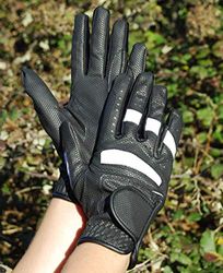 Rhinegold Pro Riding Gloves-Small-Black/White Gants 0, Noir/Blanc, s