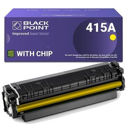 BLACK POINT (avec Puce Cartouche de Toner pour HP W2032A Jaune W2032X (HP 415A HP 415X) pour HP Color Laserjet Pro MFP M479fdw Laserjet Pro M454dw M454dn MFP M479dw MFP M479fdn MFP M479fnw MFP M480