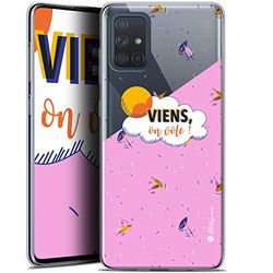 Caseink Beschermhoes voor Samsung Galaxy A71 (A715) (6,7) [Gel HD bedrukt in Frankrijk, collectie Petits Grains® Design Wiens on Vole - zacht - ultradun]