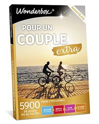 Wonderbox - Coffret Cadeau - pour Un Couple Extra - 5900 Séjours ou Activités pour 2 Personnes : Séjours de Charme, Repas Délicieux, Soin de Bien-Etre... - Idée Cadeau Couple Original