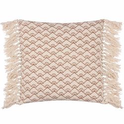 Yard Fodera per cuscino con frange in cotone Saku Blossom