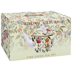 The Leonardo Collection William Kilburn Kilburn Teapot for Kitchen | Lovely Kitchen Accessories for Home | Without Tea Strainer Tea Pot for Everyday Use | Durable Tea Pot for Home & Office