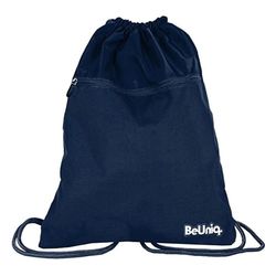 PASO BEUNIQ Navy Unisex Kids Sporttas met trekkoord, 46 x 37 cm, Blauw, 46 x 37 cm
