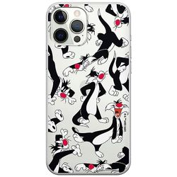 ERT GROUP mobiel telefoonhoesje voor Iphone 12/12 PRO origineel en officieel erkend Looney Tunes patroon Sylvester 006 optimaal aangepast aan de vorm van de mobiele telefoon, gedeeltelijk bedrukt