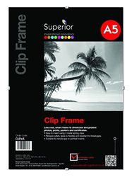 Seco Cadre pour photos et affiches, format paysage ou portrait, verre de sécurité en plexiglas, a5