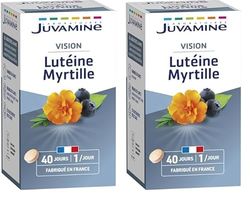 JUVAMINE Santé Soin du Corps Lutéine Myrtille, Beige/Rosé, 40 Unité (Lot de 2)