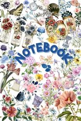 Vintage flower in the garden Notebook: Vintage classics flower book