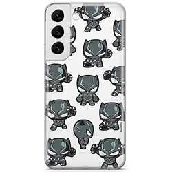ERT GROUP etui na telefon Samsung S22, case oryginalny i oficjalnie licencjonowany przez Marvel, wzór Czarna Pantera 016, optymalnie dopasowane, plecki z TPU częściowo przeźroczyste