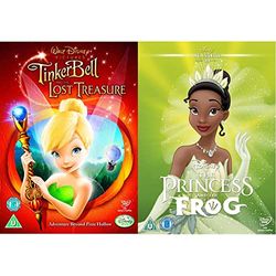 Tinker Bell And The Lost Treasure [DVD] & The Princess and the Frog [DVD]