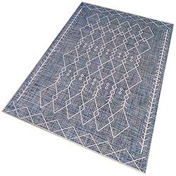 Polyester tryckt matta 60 x 100cm modell TheWedding blå