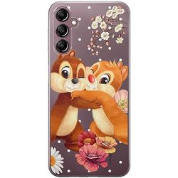 ERT GROUP etui na telefon Samsung A14 4G/5G, case oryginalny i oficjalnie licencjonowany przez Disney, wzór Chip & Dale 003, optymalnie dopasowane, plecki z TPU częściowo przeźroczyste