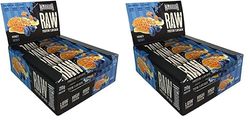Warrior Raw Protein Flapjacks – 12 Bars x 75g Each – Packed with 20g of Protein – Low Sugar, High in Fibre (Honey Berry) (Pack of 2)