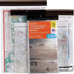 Lifeventure DriStore LocTop Wasserdicht Taschen (3er-pack) Für Karten Wasserdichte Trockentaschen für kleine Gegenstände Handytasche Kajak Militär Segeln Urlaub, klar/svart