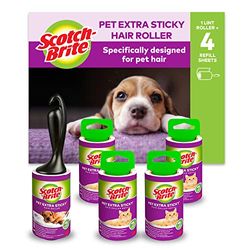 Scotch-Brite Pet Extra Sticky Haarroller en navulling x 4