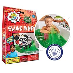 Ryan's World Slime Baff Green, 1 Bath or 4 Play Uses from Zimpli Kids, Magically turns water into gooey, colourful slime, Slime Kits for Boys & Girls, Ryan's World Gifts for Children, Non-Toxic